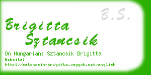 brigitta sztancsik business card